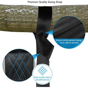Kit <span class=keywords><strong>de</strong></span> suspension <span class=keywords><strong>de</strong></span> balançoire réglable en polyester solide pour <span class=keywords><strong>hamac</strong></span> d'extérieur <span class=keywords><strong>sangles</strong></span> d'arbre - Product Image 4