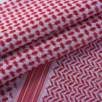 Shemagh Keffiyeh 100% polyester, motif personnalisé, foulard carré ethnique arabe pour hommes, ghutra, turban