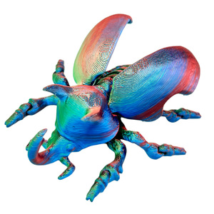 Figurine d'insecte articulée en plastique imprimée en 3D, rhinocéros-scarabée, tendance virale, ornement de bureau, cadeau, vente en gros transfrontalière, produit phare - Product Image 6