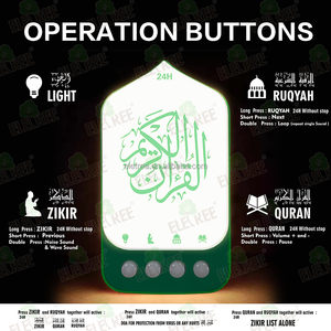 Lampe de chevet murale ZIKI TIME Indonésie de haute qualité, haut-parleur Coran <span class=keywords><strong>Zikir</strong></span>-Ruqyah à brancher avec batterie - Product Image 5