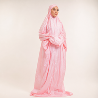 Ensemble de prière Mukena pour femmes, rose nuageux, vêtements modestes, vêtements islamiques