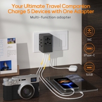Chargeur rapide USB Type C SMC 2026, le plus récent, chargeur rapide PD 20W mondial avec port 2A2C