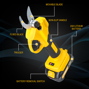 Sécateur électrique à <span class=keywords><strong>batterie</strong></span> lithium 18V pour <span class=keywords><strong>Makita</strong></span>, sécateur d'arbres et coupe-branches, cisailles électriques pour le jardinage - Product Image 2