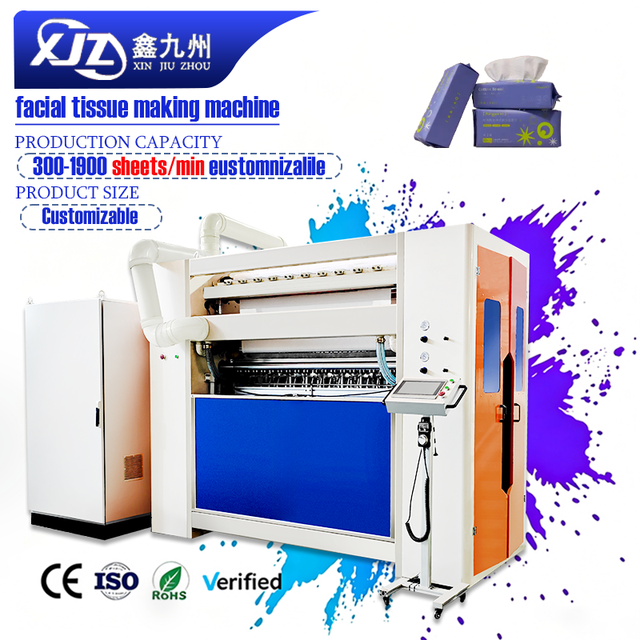 High Speed Assembly Facial Tissue Full Production Line Automatic Paper Processing Line for Commercial Production