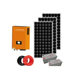 Солнечная система для дома 1 кВт-6 кВт, солнечная панель + энергия + контроллер + инвертор + автономная технология, оптовая цена, солнечная энергетическая система