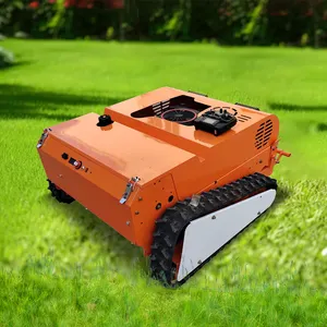 Remote Control Electric Robot Lawn Mower Crawler Lawn Mower Small Lawn For Wasteland Mower On Road Slope