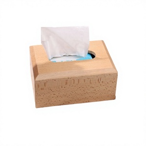 Bestest Quality Wooden Napkin Box Simple Design Customized Size Napkin Storage Box For Wholesale Supplier - Product Image 1