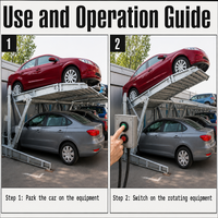 Lève-voiture hydraulique inclinable à faible hauteur de levage avec accès en 24 secondes pour garages résidentiels étroits