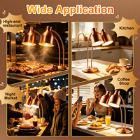 Lampe chauffante isolante pour buffet de cuisine taïwanaise, idéale pour hôtels, restaurants et bars à grillades, pour maintenir les aliments au chaud