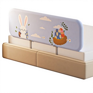 Barrera de Cama <span class=keywords><strong>para</strong></span> Bebés, Sin Instalación, Barrera Protectora Anticaídas, Barrera de Viaje Portátil Apilable, Cuna de Viaje - Product Image 1