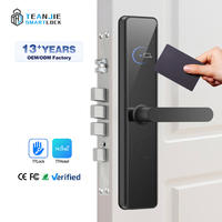 Serrure de porte en alliage d'aluminium de carte clé de l'application TTHotel de couleurs multiples de haute qualité serrure d'hôtel intelligente WiFi personnalisée