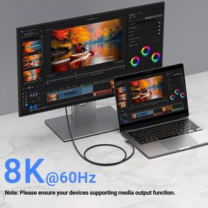 240W USB4 Cable for Thunderbolt 4 - 90 Degree USB <b>Type</b> <b>C</b> Fast Charging Cable - 40Gbps Data Transfer - 8K 60Hz Video Display - Product Image 4