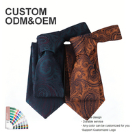 Corbata Clásica de Poliéster con Diseño de Cachemira para Hombre, Ideal para Negocios, Fiestas y Eventos Formales