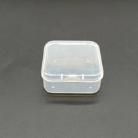 Mini boîte de rangement carrée transparente Portable Durable PP conteneur en plastique bijoux boucles d'oreilles mallette de rangement