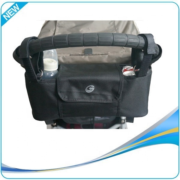 2026 New Diaper Change Bag Caddy Baby Universal Stroller Organizer Baby-Stroller-Organizer with Insulated Cup Holders