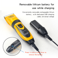Cortadora de pelo eléctrica profesional para perros LILIPRO, recortadora de aseo para mascotas recargable inalámbrica con peine de límite de cable de carga USB