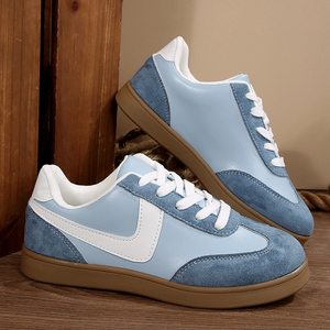 <span class=keywords><strong>Sneakers</strong></span> da <span class=keywords><strong>Donna</strong></span> Trendy <span class=keywords><strong>Azzurre</strong></span> 2025 - Design Retrò Patchwork, Scarpe Casual Comode per Uso Quotidiano - Product Image 3