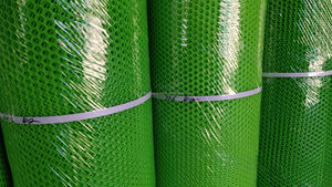 Filet à lamelles en <span class=keywords><strong>plastique</strong></span> extrudé de qualité alimentaire en <span class=keywords><strong>plastique</strong></span> <span class=keywords><strong>rigide</strong></span> dur vert pour filet de volaille de poulet et utilisation de porcelet - Product Image 4