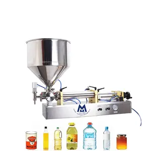 Single Head Semi Automatic Plastic Glass Bottle Sunflower Palm Edible Olive Oil Filling Machine