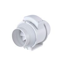 Ventilateur d'extraction de plafond silencieux à moteur à condensateur, 6 pouces, pour conduit en plastique, alimentation CA, extracteur d'air, ventilateur de tuyau rond, alimentation unidirectionnelle