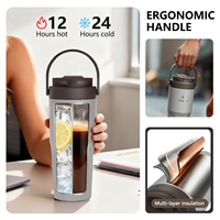 Gobelet isotherme personnalisé réutilisable en acier inoxydable 316 à double paroi, 630 ml, pour la gym, avec logo
