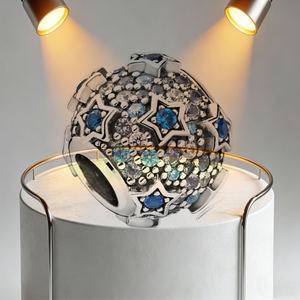 Pulsera <span class=keywords><strong>Pandora</strong></span> - Cuentas de Plata Pura, Cuentas Huecas en Forma de Gota, Pulsera de Cuentas de Vidrio - Product Image 4