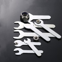 Outil fixe plat en acier estampé clé hexagonale à tête unique à extrémité ouverte de 4 à 22mm