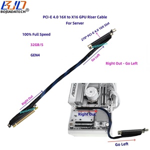 270 độ <span class=keywords><strong>PCI</strong></span> <span class=keywords><strong>Express</strong></span> gen4 <span class=keywords><strong>PCI</strong></span>-E 4.0 16X đến X16 GPU Riser cáp mở rộng 0.4m 0.5M 0.6m 0.8m 1m cho ai máy chủ Card đồ họa - Product Image 4