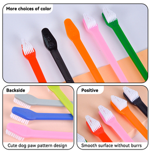 Cepillos Dentales Portátiles de Doble Cabezal para Perros y Gatos, para Mascotas Pequeñas y Grandes, Material PP Conveniente, Fácil de Usar - Product Image 4