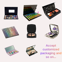 Palette de fards à paupières en poudre minérale hydratante, haute pigmentation, imperméable, lisse, longue tenue, scintillante, palettes de couleurs foncées et claires