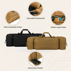 Sac de chasse tactique Molle robuste en polyester et nylon 1000D, étui longue portée avec bandoulière pour la chasse - Product Image 6