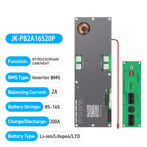 نظام إدارة البطارية الذكي JIKONG BMS مع موازن نشط 8S-16S بقدرة 100A/150A/200A/300A لبطاريات <span class=keywords><strong>LiFePO4</strong></span> بجهد 48 فولت وتيار 200 أمبير - Product Image 2