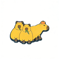 Usine source OEM personnalise des badges et épinglettes en métal émaillé dur et souple, à motifs d'animaux de dessin animé mignons, avec certifications FAMA