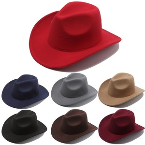 Sombrero de Vaquero de Fieltro 100% Lana Vintage Desgastado al por Mayor, Accesorio Personalizado para Hombres y Mujeres, Estilo Western para Exteriores - Product Image 1