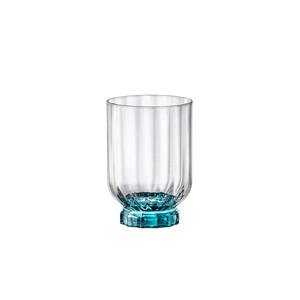 Florian Blue Glass DOF 37.5 cl H 11.3 cm Ø 7.8 cm Bormioli Rocco - Product Image 1
