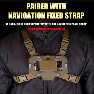 ชุดอุปกรณ์ยึดโทรศัพท์แบบยึดติดหน้าอก MOLLE สำหรับเดินป่าและนำทางกลางแจ้ง - Product Image 5