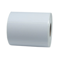 Rouleau d'étiquettes d'expédition thermiques directes blanches personnalisées, autocollantes, vierges, imperméables, pour adresse, code-barres, étiquette de produit