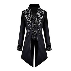 Men's Medieval Tailcoat <b>Jacket</b> <b>Gothic</b> Victorian Frock Coat Uniform Halloween Costume - Product Image 2