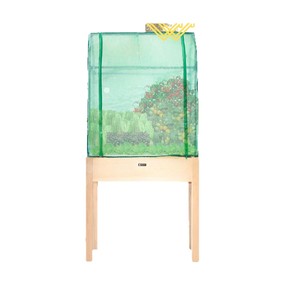 Jardinera elevada de madera con cubierta de invernadero para plantar verduras, hierbas y flores en interiores y exteriores - Product Image 1