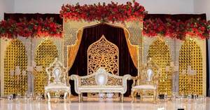 Décoration de scène de mariage hindou classique et élégante personnalisée en fibre pour la cérémonie de mariage Shiv Parvati, accessoires de fête - Product Image 3