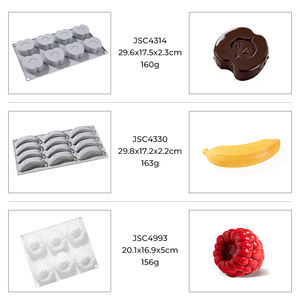 Stampi in Silicone SILIKOLOVE per Torte Mousse a Forma di Ananas, Pera, Ciliegia, Mango, Carambola e Pesca - Product Image 6