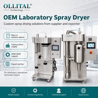 Secador por Aspersión de Laboratorio Ollital OEM con Cámara de Vidrio o Acero Inoxidable para Proyectos de Polvo de I+D Personalizados