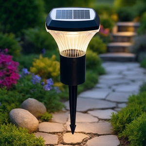 Lampe solaire LED pour pelouse, extérieure, étanche, pour chemin de jardin, avec panneau solaire, pour la décoration de la cour et du patio - Product Image 3