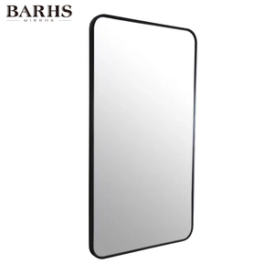 <strong>Rectangular</strong> Bathroom <strong>Mirror</strong> with Matt Black Paint Stainless Steel Metal Frame <strong>Mirror</strong> Manufacturers - Product Image 5