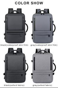Sac à dos d'affaires pour ordinateur portable, étanche, avec port USB extensible personnalisé - Product Image 5