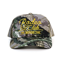 Gorra de Béisbol de 5 Paneles con Camuflaje de Bosque Real, Bordado Impreso Sin Estructura, Logotipo Personalizado al por Mayor para Hombre
