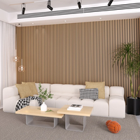 Design moderne Filz Murals Diffuseur Carreaux muraux Akustik Home Fourrure Décoration Éclairage Acoustique Vente en gros Panneau mural sonore en bois