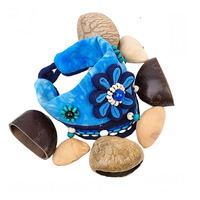 Natural Nut Shell Bracelets Percussion Accessories Musical Therapy Instruments Bell Waist Foot Chains for Yoga Zen Meditation