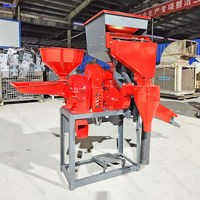 Machine à moudre le riz et le blé combinée, décortiqueuse de riz industrielle, machine à décortiquer le riz multifonctionnelle commerciale