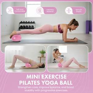 Ensemble de 9 pièces pour le yoga et le Pilates, respectueux de l'environnement, avec sac de sport, ballon de yoga, bandes de résistance, équipement d'exercice à domicile - Product Image 6